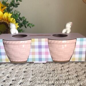 The Bakeshop Pink Ceramic EASTER Ramekins
